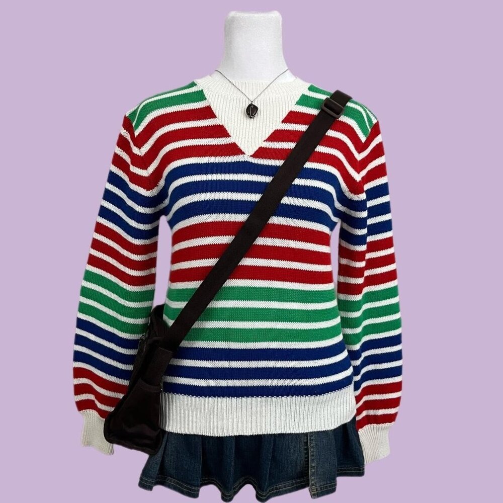 vintage 70s retro striped sweater